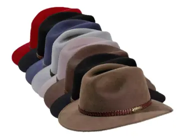 Cityhut Crushable Wollfilz mit Lederband