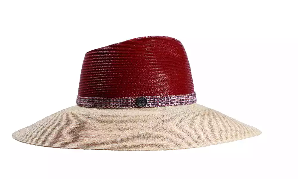 Damen Strohhut Cloche Starbrigth