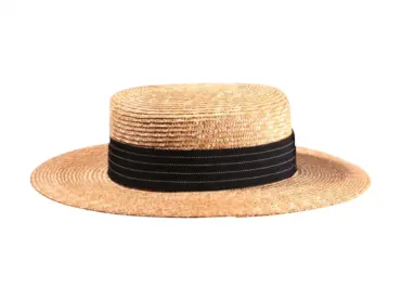 aquero Strohhut aus Naturstroh im klassischen Old West Stil