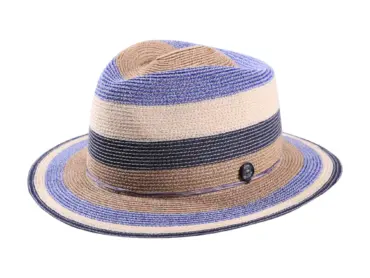 Fedora Strohhut Fancy Hemp aus Hanf in Risa Farben