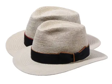 Panamahut Fedora City natur mit schwarzem Rebsband