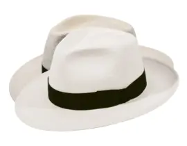 Panamahut Fedora Bogart Brisa mit schwarzem Rebsband