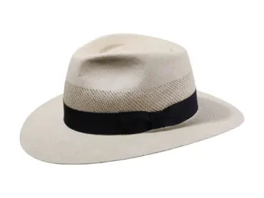 Panamahut Fedora City Brisa 8 mit Rebsband in Naturfarbe