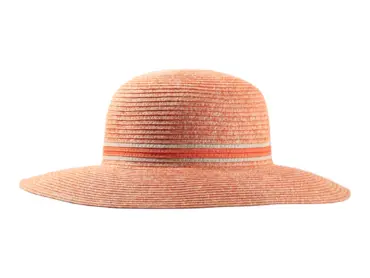 Damenhut Cloche Mélange aus 100% Papier in Orange-Mélange.