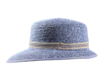 Liegestuhl Hut aus Cellulose mit Kontrastgarnitur