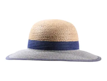 Damenhut Cloche Raffia/Paper aus 60% Papier und 40% Raffia in Jeans.