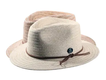 Fedora Sommerhut aus Leinen-Hanf-Mix in Beige