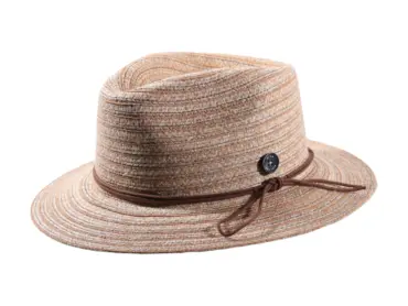 Fedora Sommerhut aus Leinen-Hanf-Mix in Beige