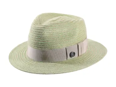 Fedora Sommerhut aus Leinen in Beige, Rubin, Blau und Grün