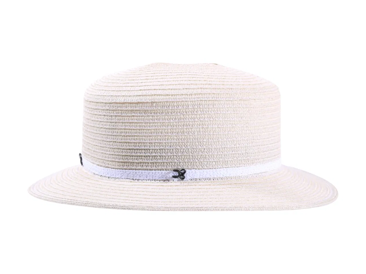 Damencloche aus Bast in vier Farbvarianten mit rollbarer Funktion