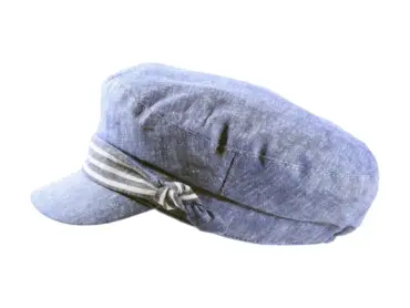 Camaret Sommermütze mit Schleife in Pastelltönen aus Leinen