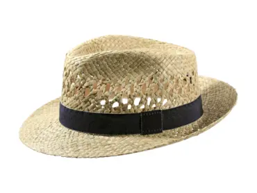 Strohhut Fedora Bogart mit Ventilation