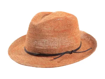 Bogart Raffia Crochet Fedora Sommerhut Gelb Rot Royalblau