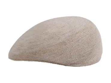 Golfermütze aus feinem Panama-Stroh in Natur oder Weiss