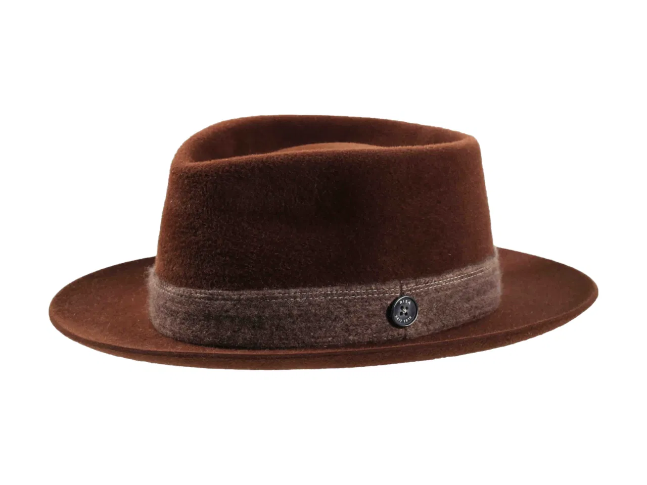 Fedora Velours „Folly Ribon“ Shapable – handgefertigt in der Schweiz