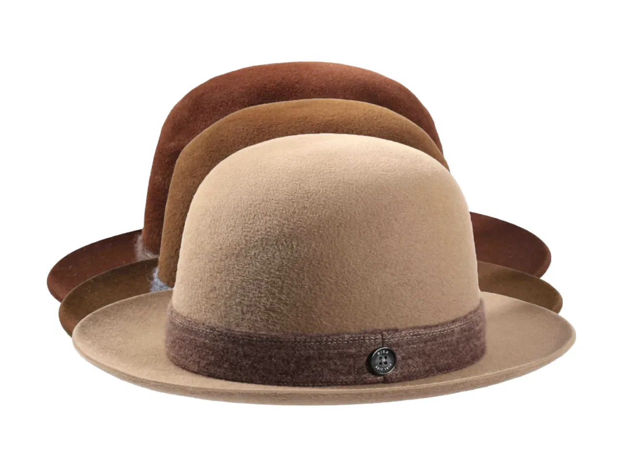 Fedora Velours „Folly Ribon“ Shapable – handgefertigt in der Schweiz