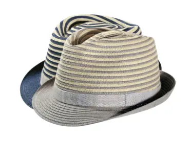 Sommerhut Trilby Viskose mit Rebsband in drei Farben