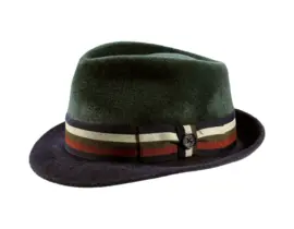 flacher Trilby/Player 2-Piece meliert mit Klapprand