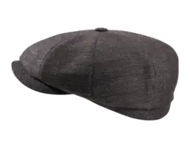 Paperboy Sommermütze Wolle & Leinen Anthrazit