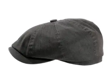 Paperboy-Mütze mit Steg aus Baumwolle in Navy oder Olive