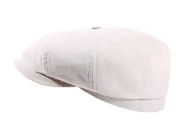 Paperboy Sommermütze aus Baumwolle Hellbeige