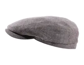 Schiebermütze Fischgrat Wolle