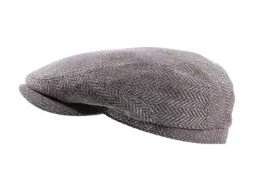 Schiebermütze Fischgrat Wolle