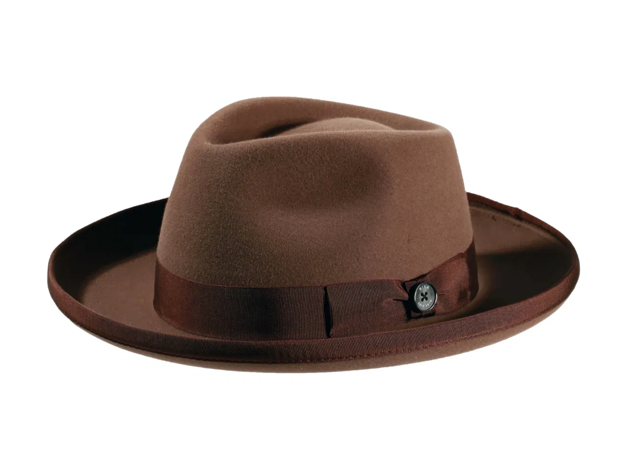 Fedora Hut 20er Jahre Style mit Aufschlag – Handarbeit aus Haarfilz