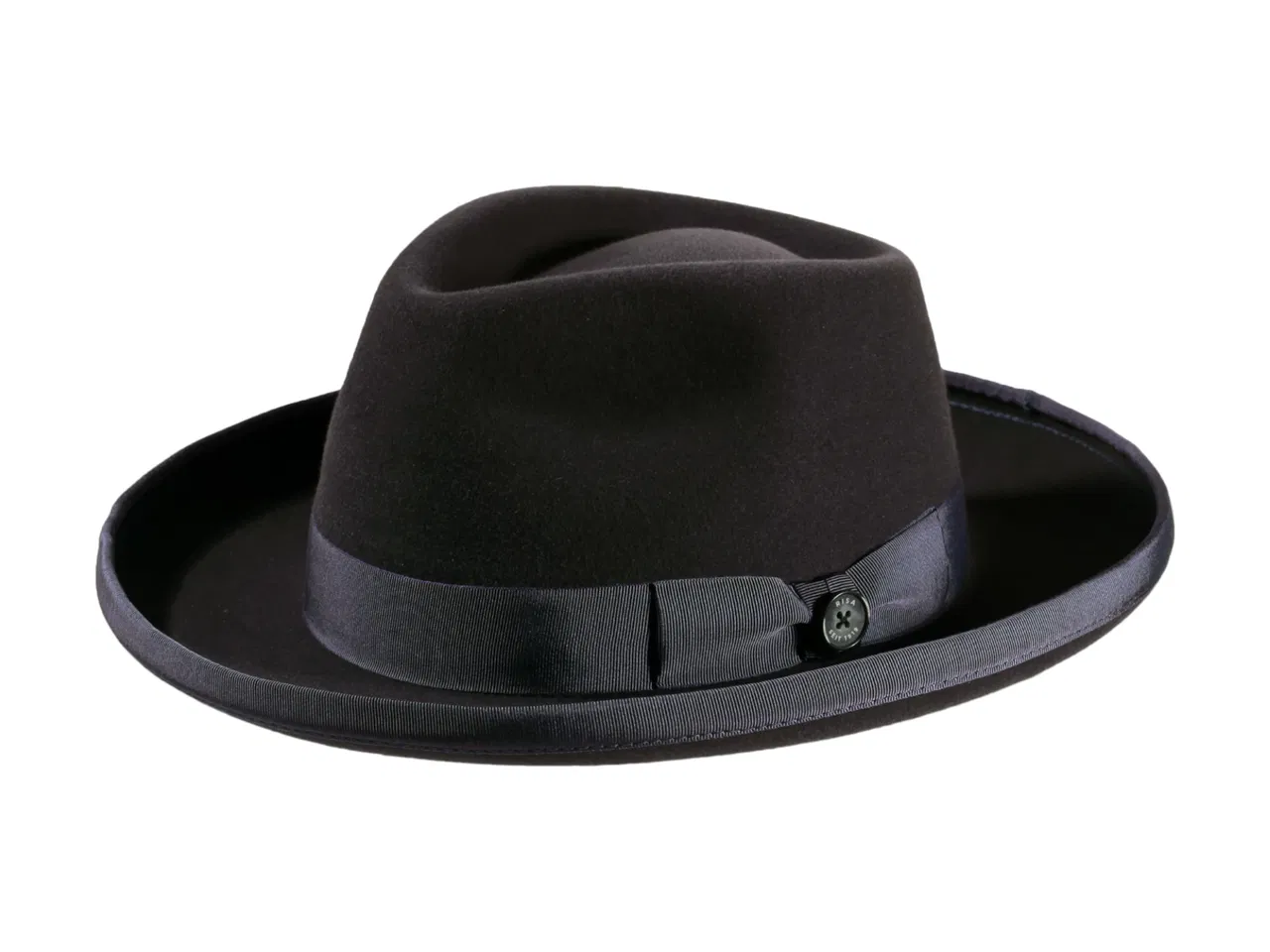 Fedora Hut 20er Jahre Style mit Aufschlag – Handarbeit aus Haarfilz