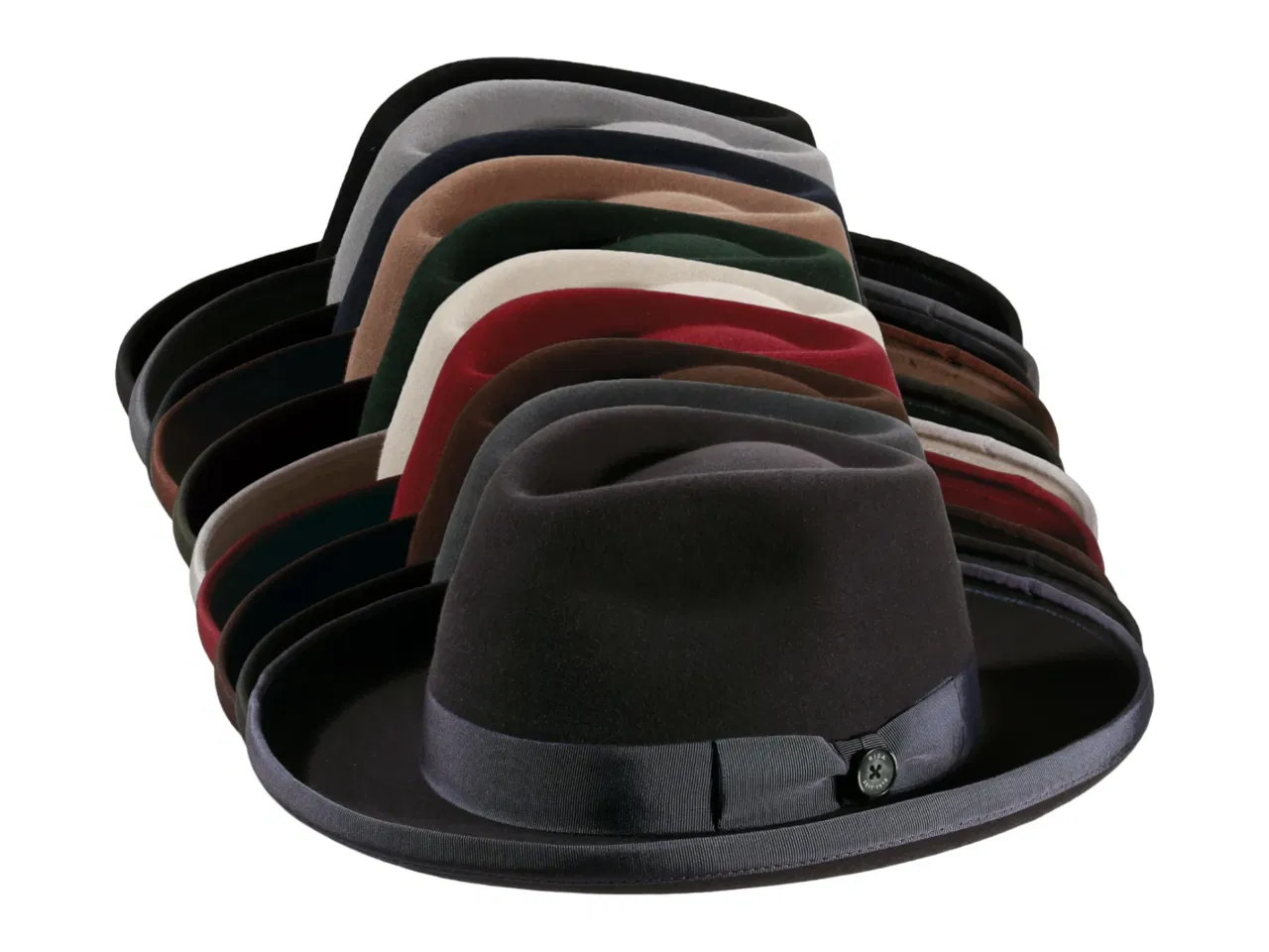 Fedora Hut 20er Jahre Style mit Aufschlag – Handarbeit aus Haarfilz