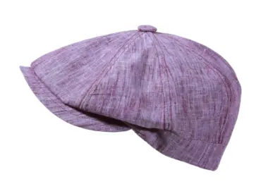 Paperboy-Mütze mit Steg in Bordeaux – klassische Schirmmütze aus Stoff