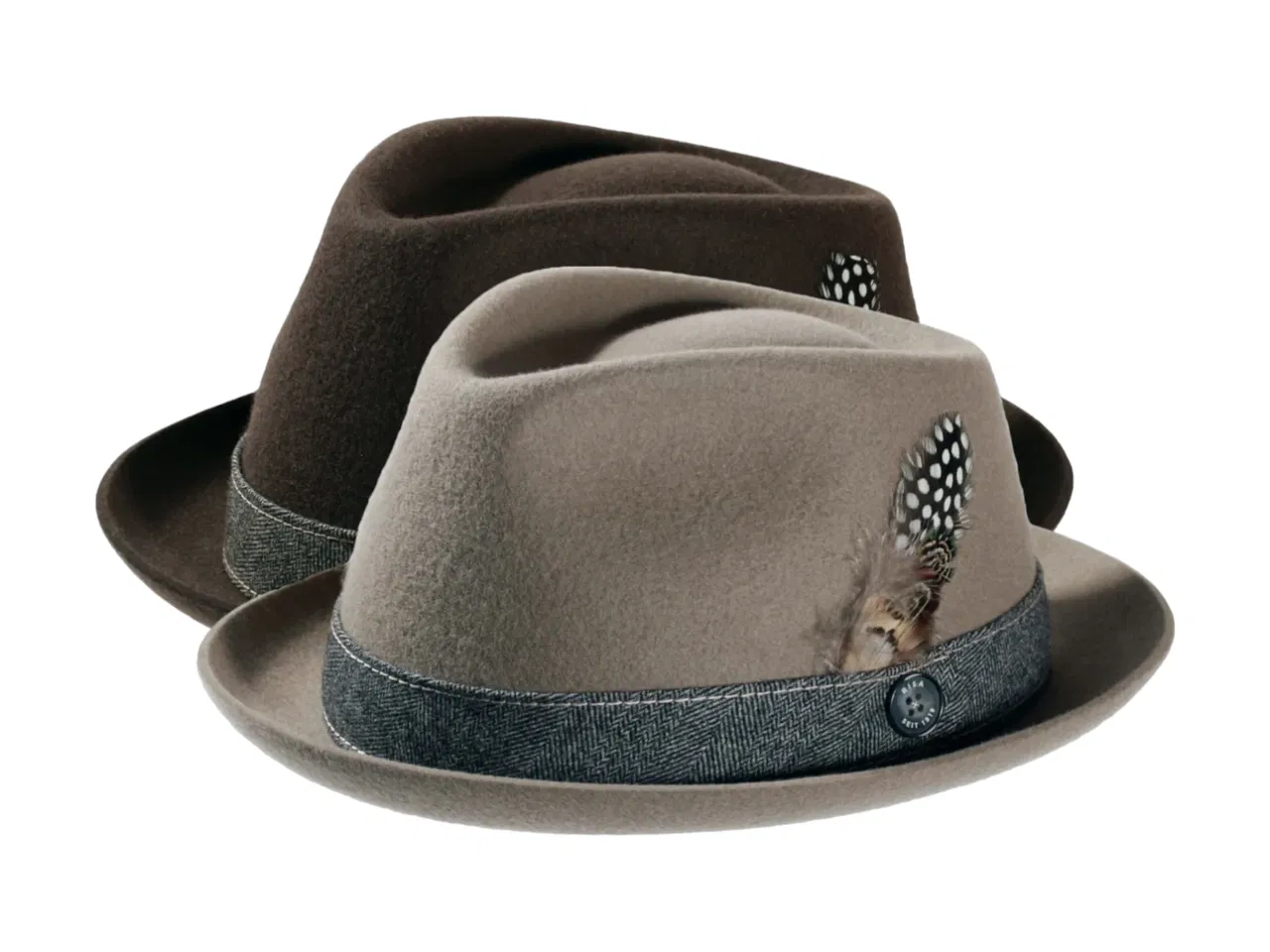 Filzhut "Rugged Herringbone" mit Klapprand