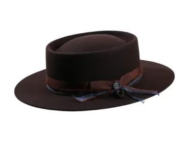 Vaquerohut Hazienda – Premium Filzhut mit Rebsband und Perlen