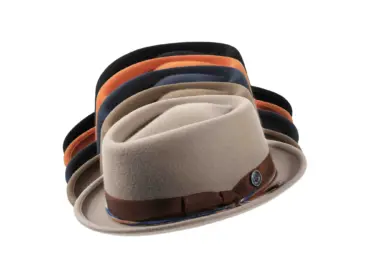 Player Diamant Shape Wollfilzhut „Waxed Ribbon“, handgefertigt in der Schweiz