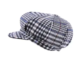 Ballonmütze - Herringbone Check Pattern