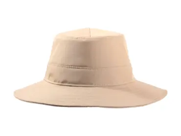 Regenhut Sympatex in Sand mit breiter Krempe