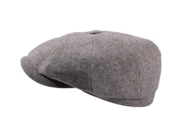 Paperboy-Mütze Shelby grau – Handarbeit aus Europa