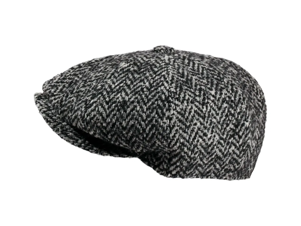 Paperboy Mütze mit Fischgrat Muster – Bild 2