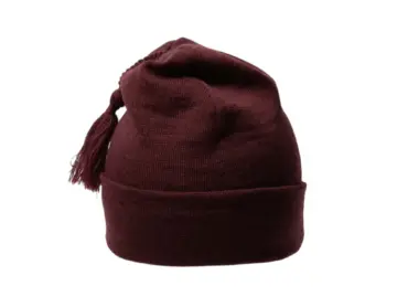 Zottelmütze aus Bio-Baumwolle in verschiedenen Farben mit Zopfquaste