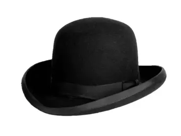 Bat Masterson Derbyhut aus Haarfilz – Westernhut mit runder Krone