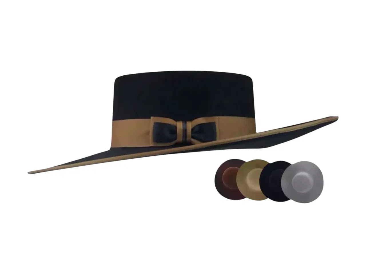 Buckaroo Western Filzhut (Schwarz, Braun, H'grau, H'beige)