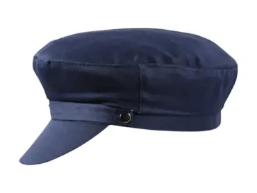 Camaret Sommermütze in Schwarz und Marine – Matrosenmütze mit Knopf