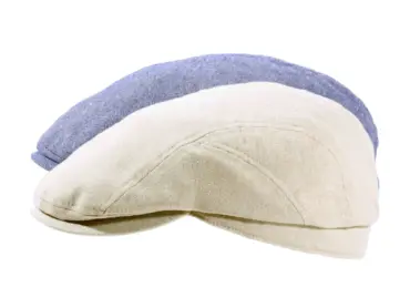 Schiebermütze Woody aus Leinen in Beige oder Jeans