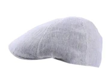 Schiebermütze Leinen gestreift