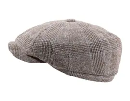 Paperboy Mütze schmal in Mittelbraun