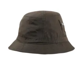 Wanderhut aus Baumwolle in Olive mit kleiner Tasche