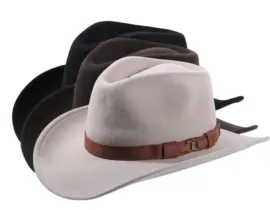 Outdoorhut Wollfilz wetterfest mit Wildlederband