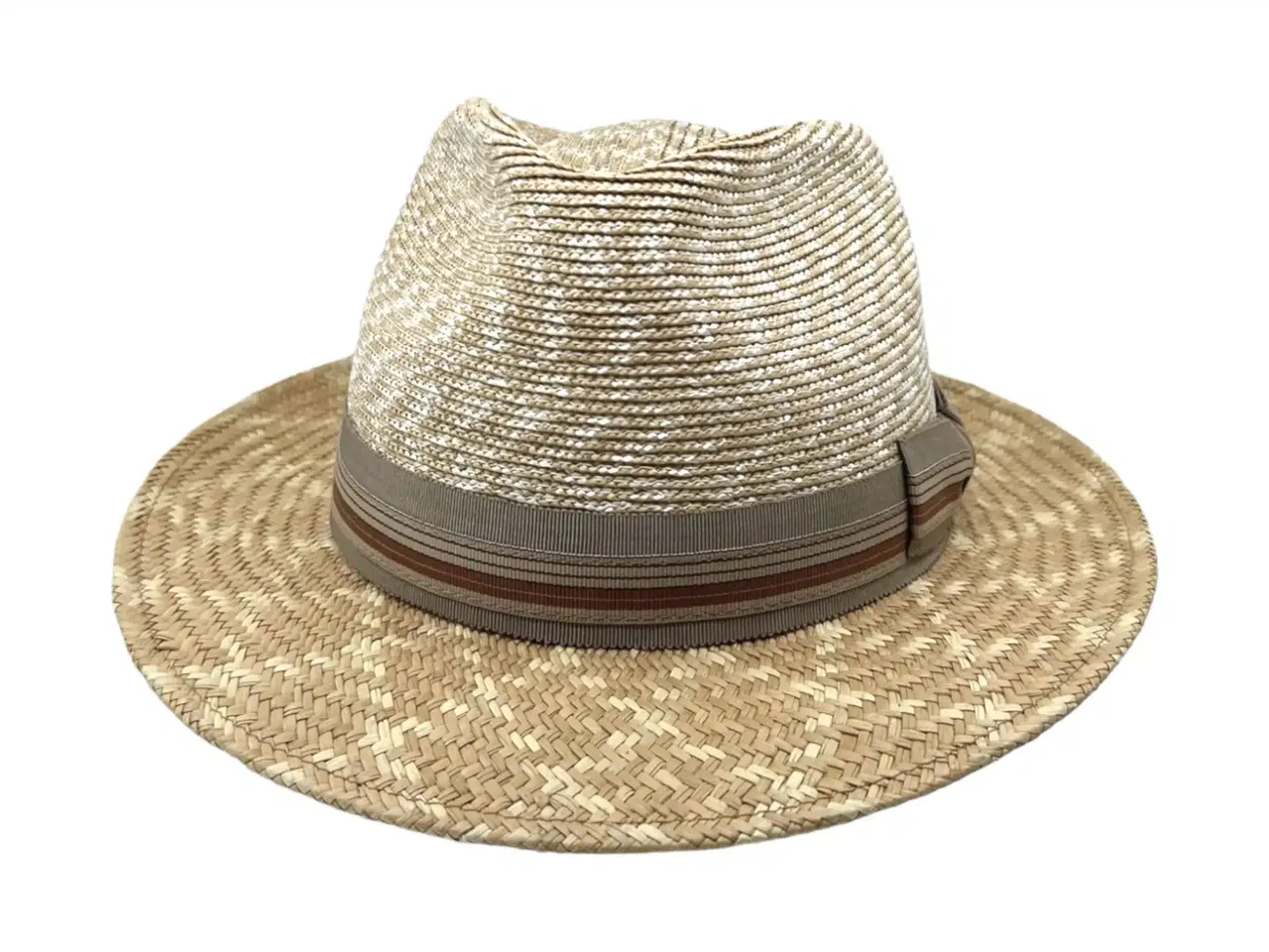 Panama-/Strohhut Freiamt HermetschwilerIn natur mit cognacfarbenem Doppelband