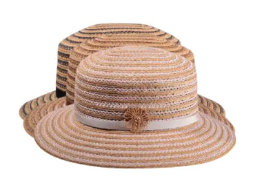 Damenhut Freiamt Islisbergerin aus Weizenstroh, Pedalin und Bast mit Strohblume