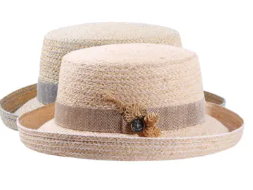 Damen Aufschlaghut Raffia "Strohschmuck"